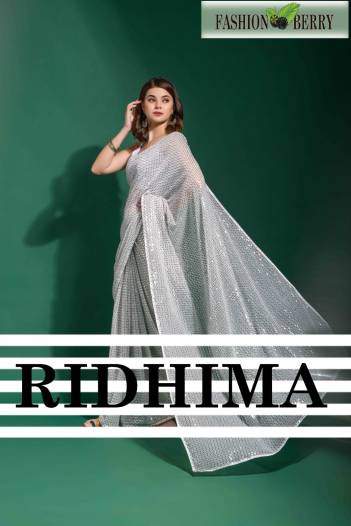 RIDHIMA BY FASHION BERRY PARTY WEAR SAREES MANUFACTURER IN INDIA